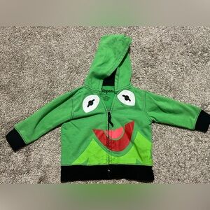 The Muppets Kermit the frog zip-up jacket